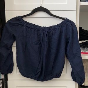 Brandy Melville off the shoulder crop top
